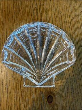 Waterford Crystal Scallop Shell Paperweight/Dish - Home Art